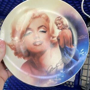 Marilyn Monroe Vintage collectible plate